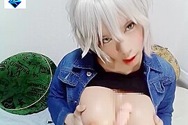 Idolmster Anastasia Cross-dresser Masturbation - free porn video