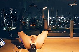 Xdressvivi Tight Spread And Dildo By The Window [part 1] - free porn video