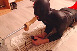 Throat and Anal Fucking by machine - free porn video