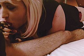 Tranny bareback fucked and sucks in a hotel room. - free porn video