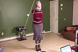 Exposed Tranny Bound, Hung, and Bagged by Vengeful Co-Worker! - free porn video