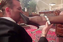 TS Femme Fatale Seduces Investigator - free porn video
