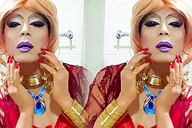 Sissy niclo sexy makeup smoking 7 - free porn video