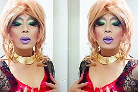 Sissy niclo sexy makeup smoking 4 - free porn video