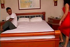 Teen hot lover drills big boobs shemale and cums on tits (18+) - free porn video