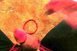 FIT TRANS GIRL PLAYS WITH BULGE AND THEN WANKS - free porn video