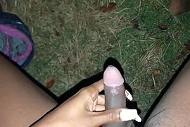 Cumming through your fence (TS PublicPrincess) - free porn video