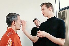 Man transformed into a blonde drag - free porn video