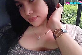Public Amateur Busty TS Filipina Sexy Shemale - free porn video