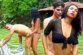 Dude And She-male Fucking Each Other Outdoors - free porn video