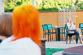 Two transgender masseuses Shiri and Kenzie go roque on busty milf Kenzie turning into hot threesome - free porn video