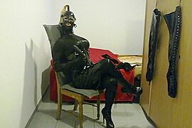 Wica Wii Morning Ass Stretching With Latex Gloves. Part 2 Part 1 - free porn video
