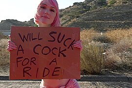 I would normally never do this. But she had a sign saying sucks cock for a ride - free porn video