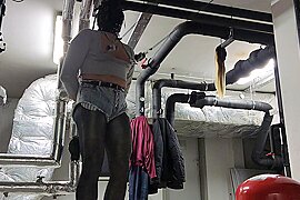 Heavynippleclampsselfbondagehugebuttplug P1 - free porn video