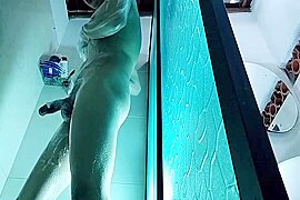 Colombian Trans Showers On Cam P1 - free porn video