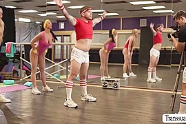 Slutty Shemale Fucks Her Busty Gym Buddy And - free porn video