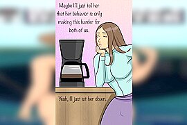 MOTION COMIC - Her StepDaughter - 2 - Futanari Girl Gets A Blowjob From Her Girlfriend! - free porn video