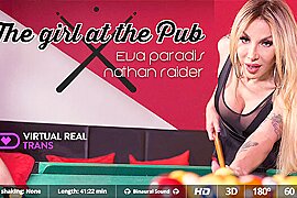 Eva Paradis,Nathan Raider in The Girl At The Pub - SexLikeReal Shemale - free porn video