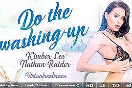 Kimber Lee,Nathan Raider in Do the washing-up - SexLikeReal Shemale - free porn video