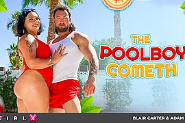 TGIRLS XXX Blair Carter Desired Fucked By Pool boy - free porn video
