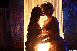 Tgirl goddess Tori Easton fucks brunette goddess Hazel Moore - free porn video